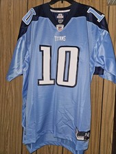 Reebok NFL Tennessee Titans Vince Young #10 Light Blue Mesh Jersey, Size Large — listing 5