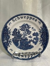 Enoch Wedgwood (Tunstall) Blue Willow Schweppes Advertising Pin Dish, 4.5 inch — listing 6