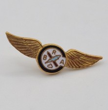 Vintage Soviet-Style Winged Enamel Aviation Lapel Pin Badge — listing 6
