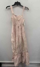 Ultra Flirt Black Floral Sleeveless Choker-Neck Sun Dress, Women's M, listing 4