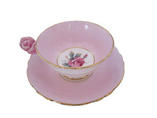 Paragon Fine Bone China Floral Teacup and Saucer with Gilt Rim — listing 2