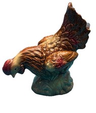 Ceramic Hen Figurine with Crackle Glaze — listing 5