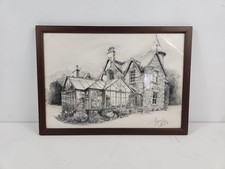 Mahogany Georgian-Style Architectural Dollhouse Cabinet / Display Case on Stand