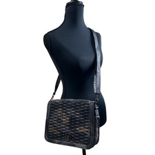 Lug Quilted Crossbody Belt Bag, Black & White Stripe Ladybug Print — listing 3