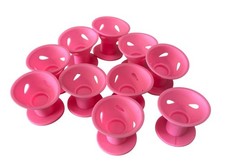 Silicone Magic Hair Rollers Heatless Curlers Lot (Pink, ~20+ pieces) — listing 2