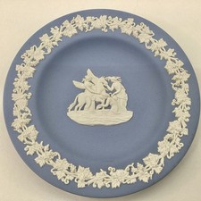 Wedgwood Pale Blue Jasperware Muses & Pegasus Trinket Dish — listing 3