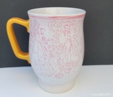 Disney Princess Tall Latte Mug with Sketch Art of Aurora and Ariel — listing 6