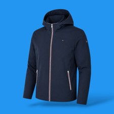 Tommy Hilfiger Men's Gray Hooded Puffer Coat, Size XL (NWT) — listing 2