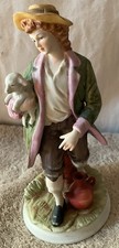 Porcelain Shepherd Boy Figurine with Staff — listing 6