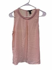 Forever 21 Gray Beaded V-Neck Camisole Tank Top, Size S — listing 3
