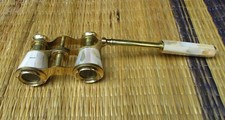Antique French Mother of Pearl & Brass Opera Glasses — listing 5