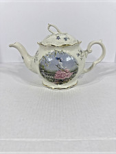 Crown Dorset Staffordshire Floral Rose Teapot with Gold Trim — listing 3