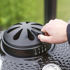Vintage Cast Aluminum Chimney Pot / Roof Vent Cap with Mesh Spark Arrestor and Domed Cap Foundry name / maker's mark — listing 2