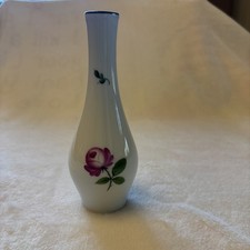 Augarten Wien Porcelain Ginger Jar Vase in Green 'Wiener Rose' / Maria Theresia Floral Pattern — listing 6
