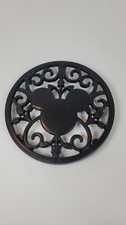 Vintage Disney Mickey & Minnie Mouse Cast Iron & Ceramic Tile Trivet — listing 4