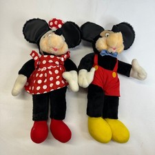 Vintage Disney Mickey Mouse Collectibles Lot - Ceramic Figurines, Goofy Glass Carafe & Cast Iron Trivet — listing 4