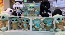 Miniso Star Wars The Mandalorian "Look What I Got" Grogu Vinyl Face Plush with Accessories