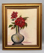 Original Still Life Oil Painting of Grapes in a Bowl, Signed 'Ramon', Framed — listing 2