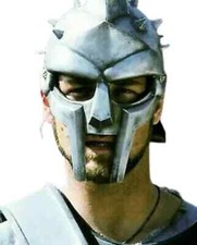 Gladiator 'Maximus' Spiked Arena Helmet with Crest and Face Mask — listing 3