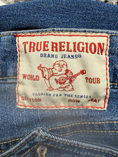 True Religion Women's Bootcut Jeans with Embellished Flap Pockets in Dark Wash 27 — listing 4