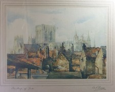 Geo. H. Downing Signed Watercolour of Aitre St-Maclou, Rouen (Half-Timbered Street Scene) — listing 2