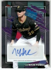 Nick Yorke Topps Finest Certified Autograph Baseball Card - Pittsburgh Pirates — listing 5