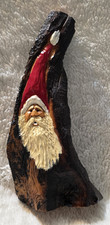 Folk Art Resin Santa Figurine with Noah's Ark Wagon and Animals Yes - there's a stamped/printed name — listing 6