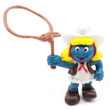 Cowgirl Smurfette PVC Figurine with Lasso — listing 5