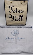 Draper James Reversible Leather Tote with Gingham Interior and Wristlet Pouch — listing 2