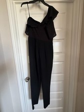 Gianni Bini Barb Navy/White Striped Wide-Leg Jumpsuit, Size XL, NWT — listing 5