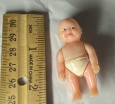 Vintage 1950s Hard Plastic 8" Walking Doll, Sleep Eyes, Nude (No Clothing) — listing 2