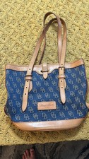 Dooney & Bourke Signature Jacquard Shoulder Bag with Front Buckle Pockets — listing 3