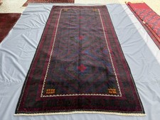 Hand-Knotted Wool Persian-Style Room-Size Rug with Red Field and Navy Floral Border, Signed