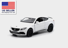 Vintage Red Diecast Mercedes-Benz S-Class Coupe Toy Car with '55' Racing Graphics — listing 2