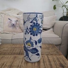 Blue and White Chinese-Style Porcelain Serving Bowl with Bird and Peony Decoration — listing 2