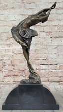 Bronze Figural Sculpture of a Peasant Man Holding a Pot, Functioning as a Vessel/Planter — listing 5
