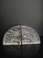 Waterford Crystal Quadrant Fan Cut Bookends Pair — listing 2