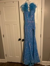 Ava Presley Hot Pink Sequin Prom Gown Size 6 — listing 6