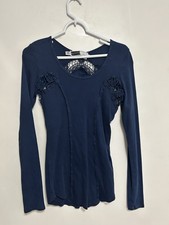 Rhonda Stark Textured Crinkle Sleeveless Shell Top with Sequins, Size XL — listing 2
