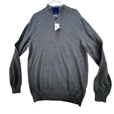 Club Room Men's Teal Quarter-Zip Pullover Sweater, Size XXL — listing 2