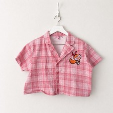 Dolls Kill x The Powerpuff Girls Buttercup Lavender Plaid Two-Piece Set (Bustier Corset Top & Pleated Skirt) — listing 6
