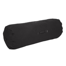 Two Black Nylon Duffel Bags with Embroidered Logo