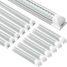 4ft T8 LED Tube Light, 18W, 6500K Daylight, 3-Prong Base