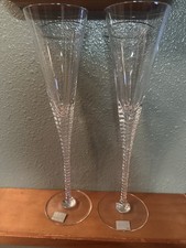Cut Crystal Champagne / Wine Bucket with Scrolled Applied Handles and Swirl Cut Pattern — listing 3