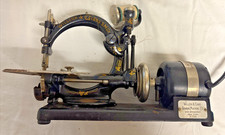 Antique Willcox & Gibbs Chainstitch Sewing Machine, Curved Arm Cast Iron, listing 6