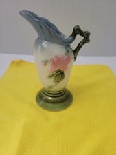 Hull Pottery Woodland Pattern Ewer Pitcher Pair W6-6.5" — listing 4
