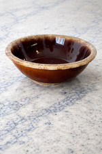 Hull Pottery Brown Drip Glaze Oven Proof Casserole/Serving Bowl — listing 2