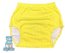 Baby Two-Piece Diaper Set - Sleeveless Top with Café/Coffee Embroidery & Green Gingham Bloomers, 18M — listing 2
