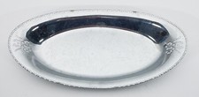 Krome Kraft Farber Bros Oval Bread Tray with Pierced Scrolled Rim — listing 3
