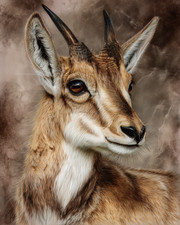 Signed & Numbered Limited Edition Wildlife Print of Pronghorn Antelope, Framed — listing 4